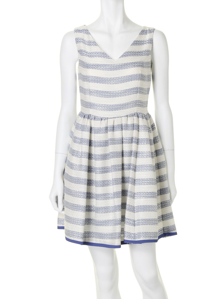 MERCURYDUO【DUO】 スラブボーダーツイードF&F ワンピース