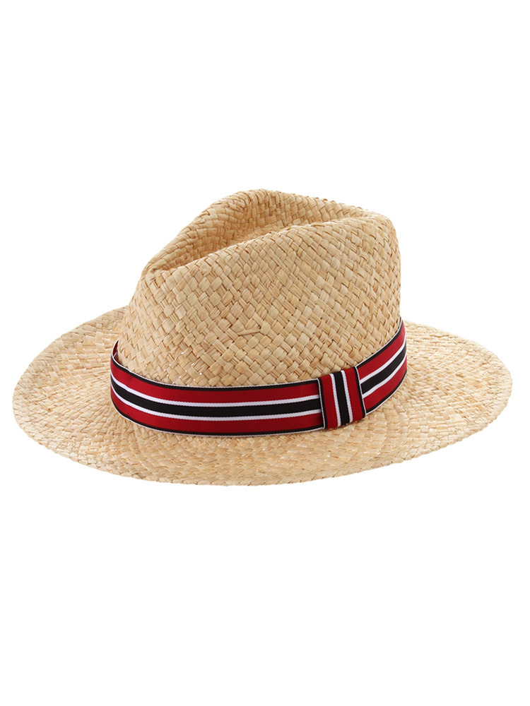 【GDS】 リボンラフィア中折れHAT
