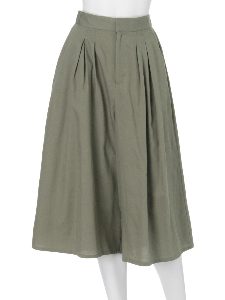 MERCURYDUO≪小嶋陽菜コラボ≫【DUO】 コットンフレアガウチョパンツ