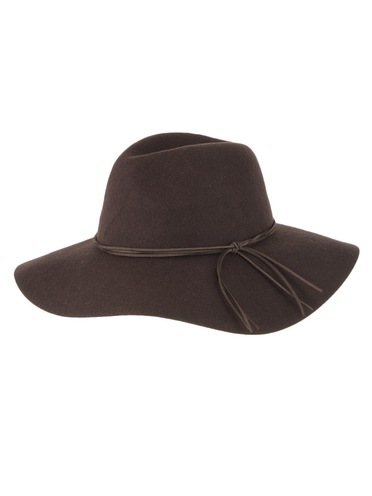 【GDS】 フェイクスエード細リボンHAT