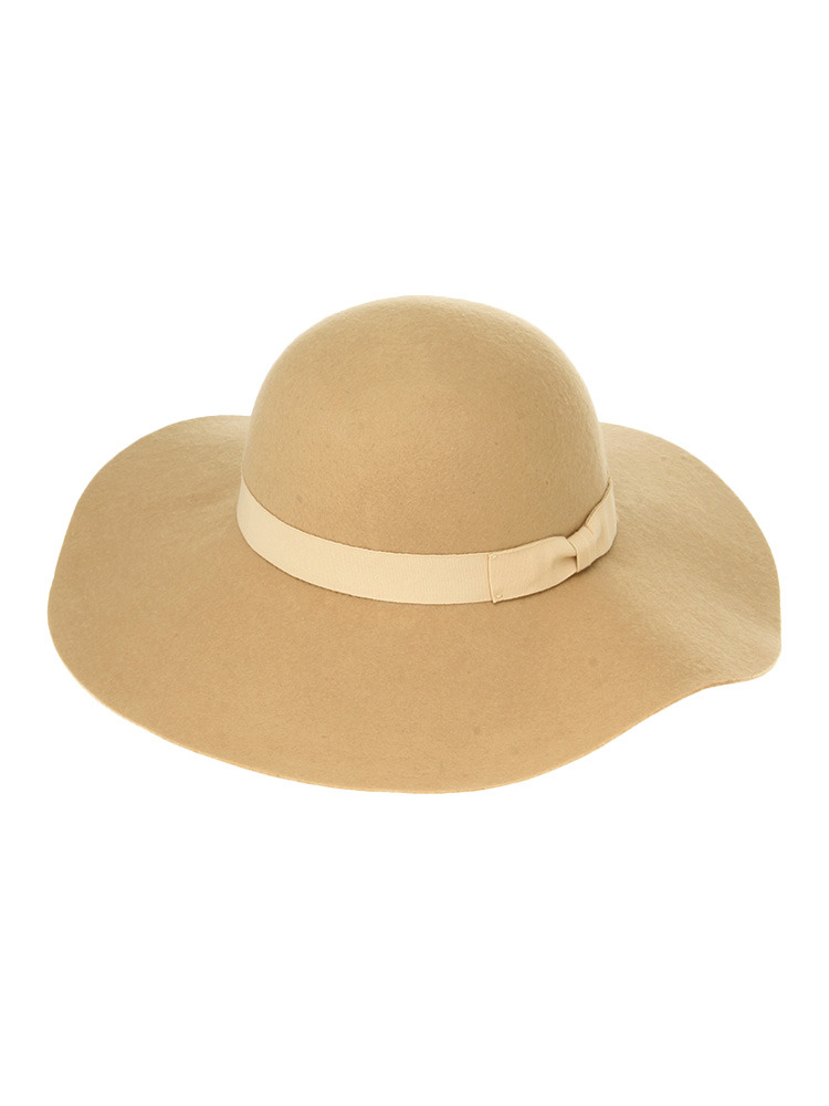 【GDS】 ツバ広リボンフェルトHAT