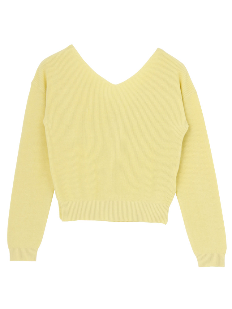 MERCURYDUO【WEB限定】BACKカシュクールニット