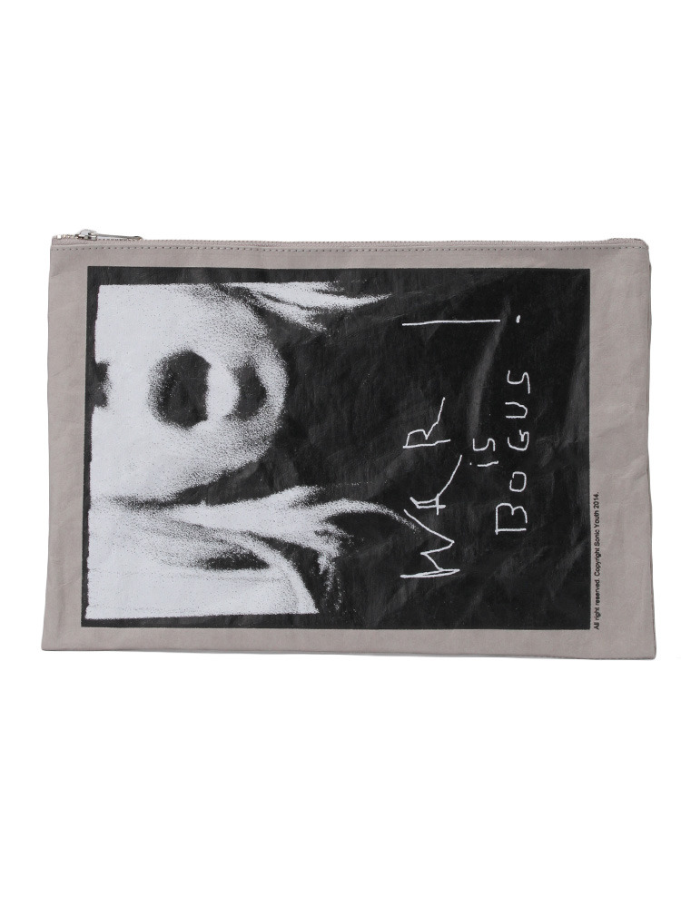 【CASUAL】SONIC YOUTHコラボ ペーパークラッチBAG