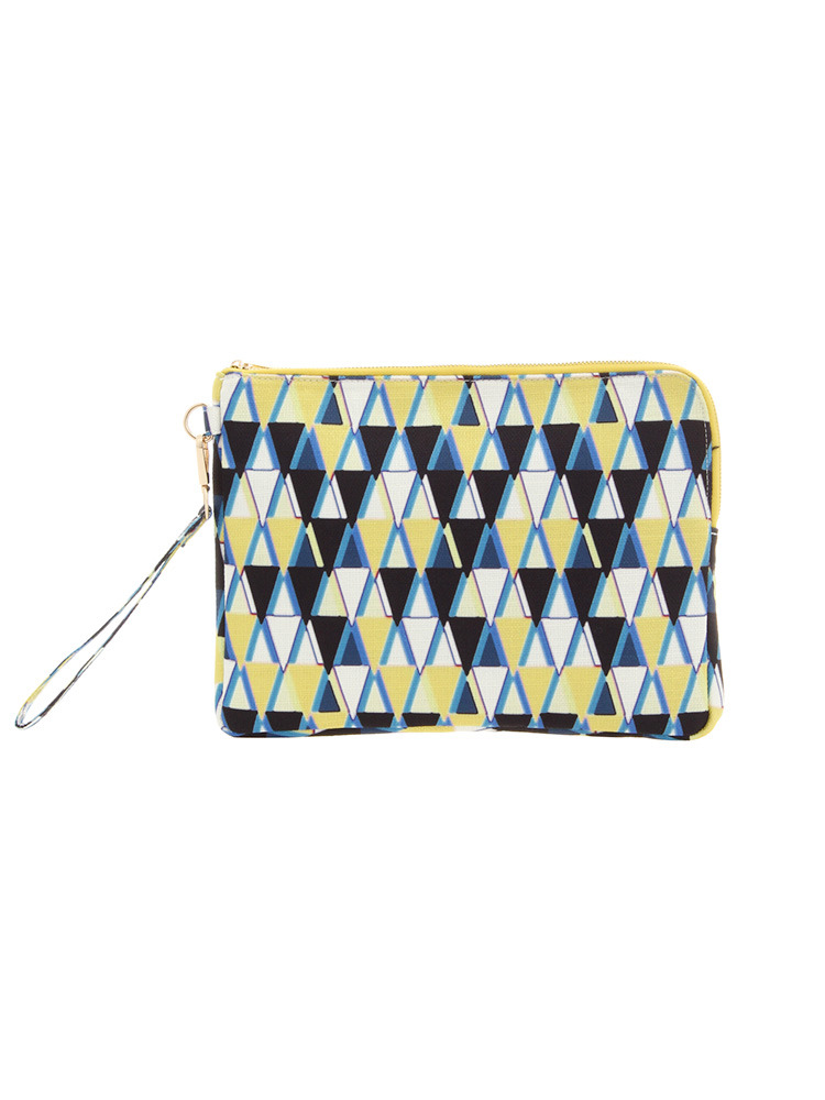 【CASUAL】マルチカラートライアングルクラッチ