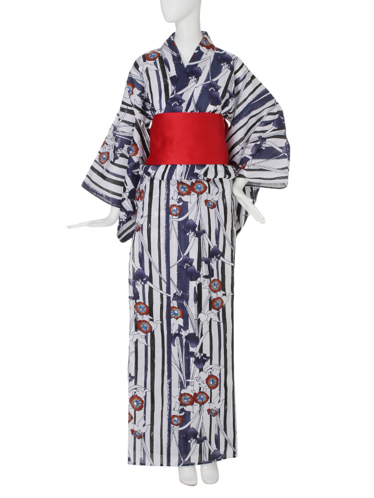 MURUA 【LIFE】浴衣（縞に朝顔） 14,904 円