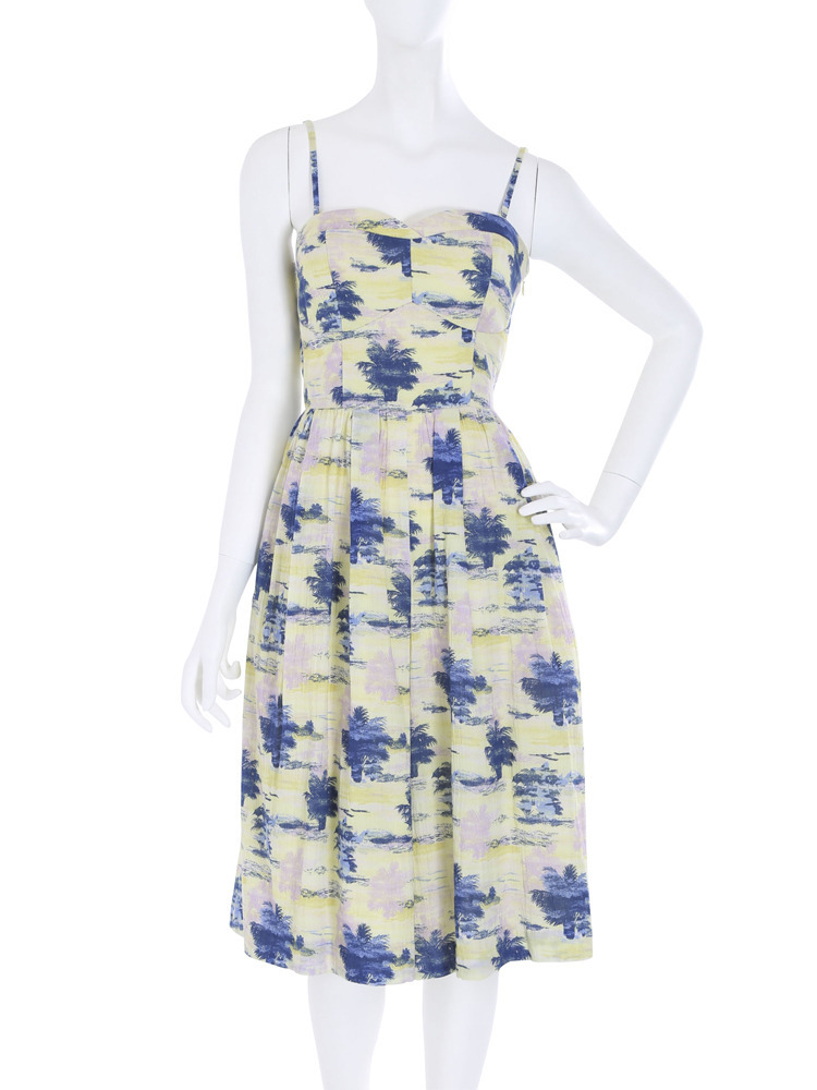 dazzlin【R】パーム柄ベアオールインワン