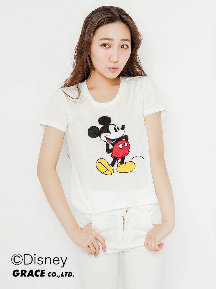 【R】Ｍｉｃｋｅｙ刺繍Ｔシャツ