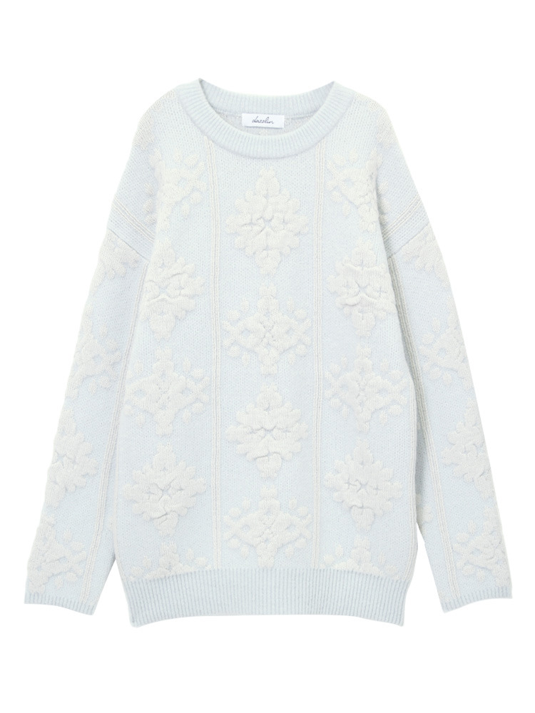 【dazzlin】もこもこジャカードチュニック