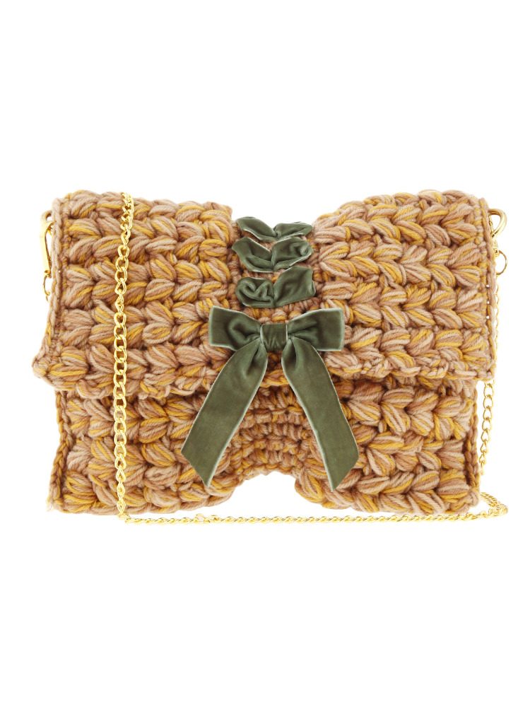 【goods】Ｈｏｎｅｙ　Ｓａｌｏｎ×ｄａｚｚｌｉｎ　レースアップリボンクラッチ