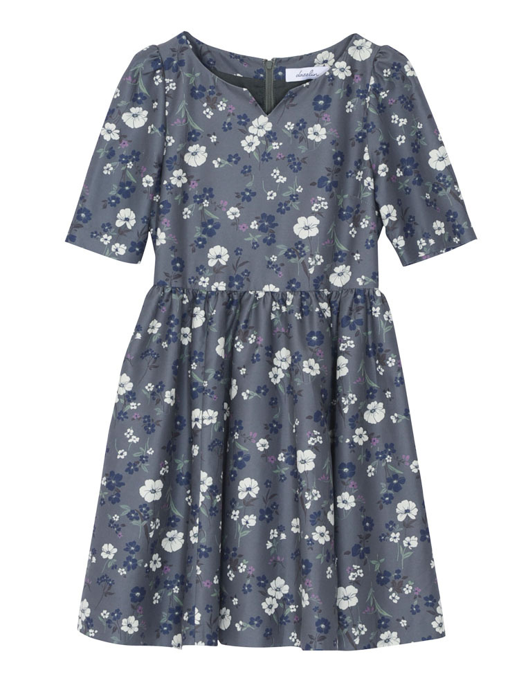 dazzlin レトロフラワーワンピース