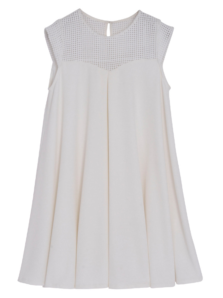 LAGUNAMOON　メッシュレースフレアワンピース