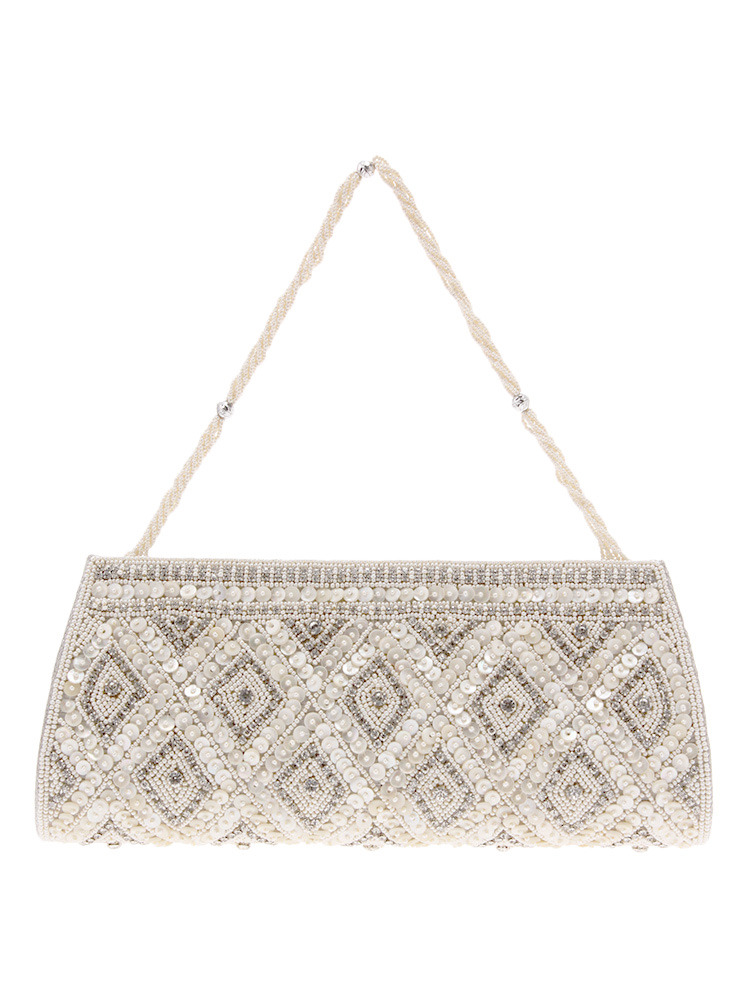 シェルダイヤビジュークラッチ