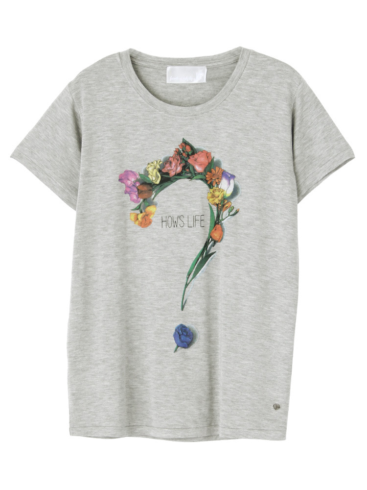 〈JF〉Flowerクエスチョン Tシャツ