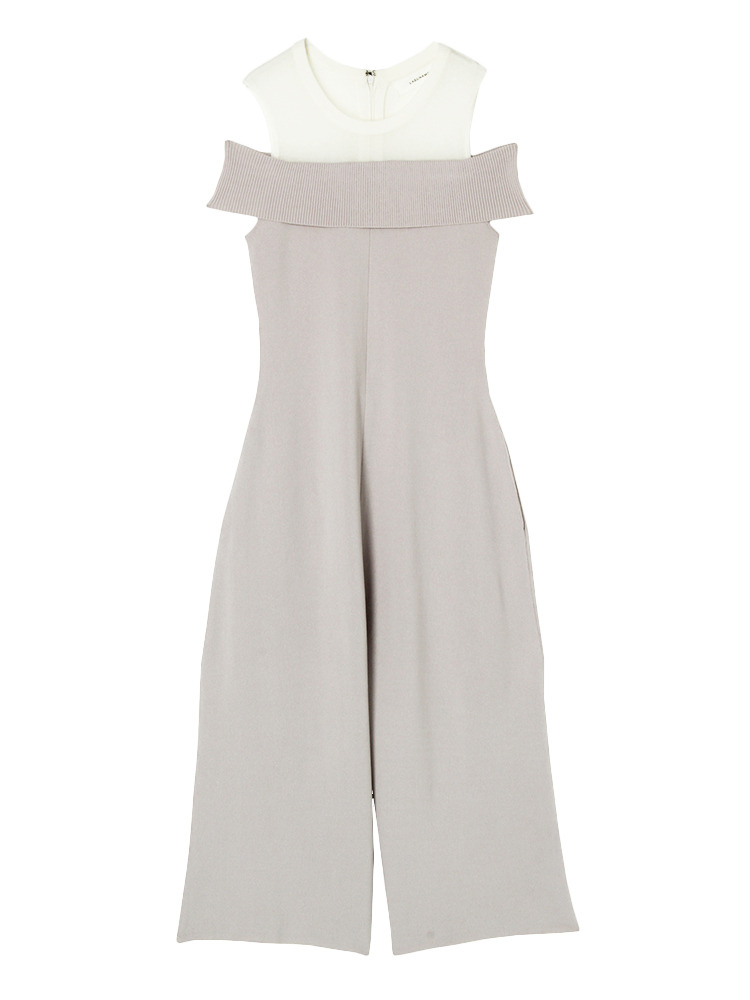 LAGUNAMOON オフショルレイヤードオールインワン