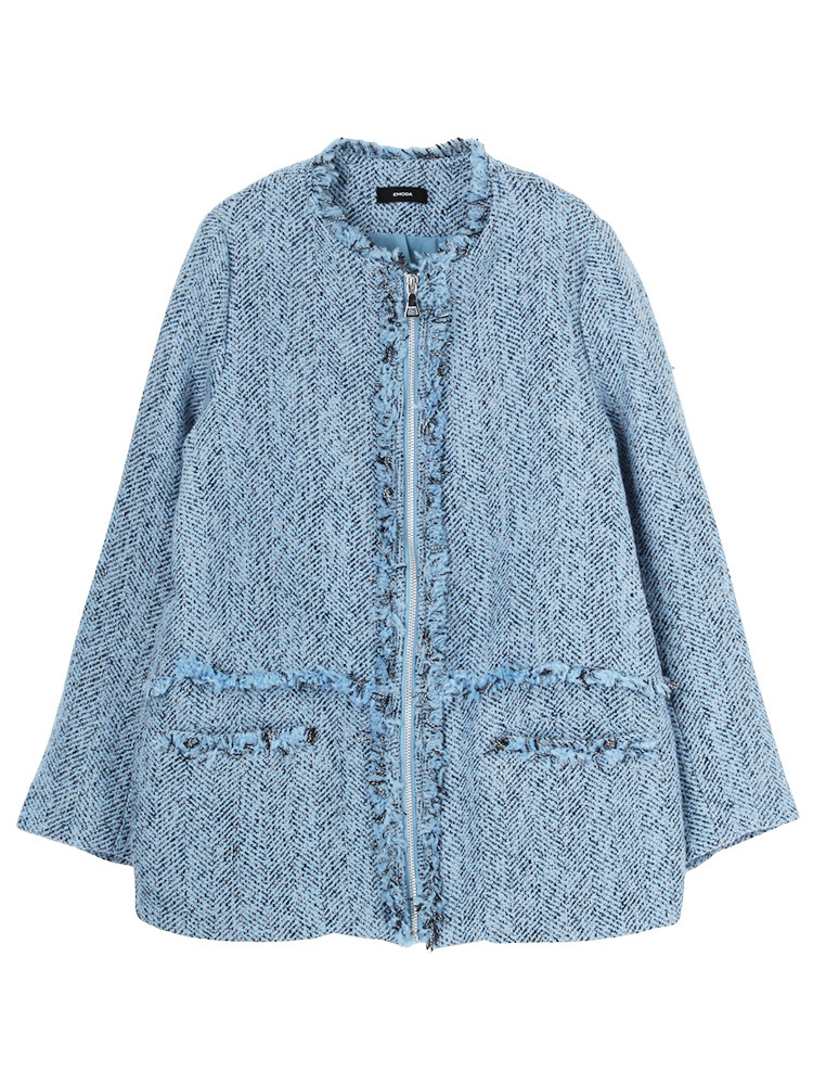 EMODA DENIM TWEEDコクーンジャケット