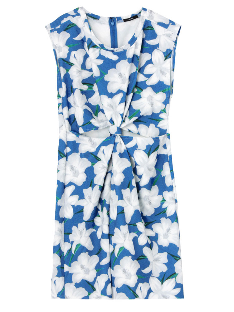 【5月新作】EMODA LIGHT GRAYISH FLOWER ワンピース