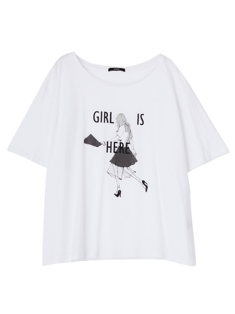 EMODA　girl is here Tシャツ