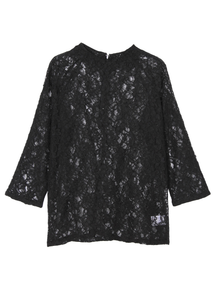 BOTTLE NECK LACE トップス