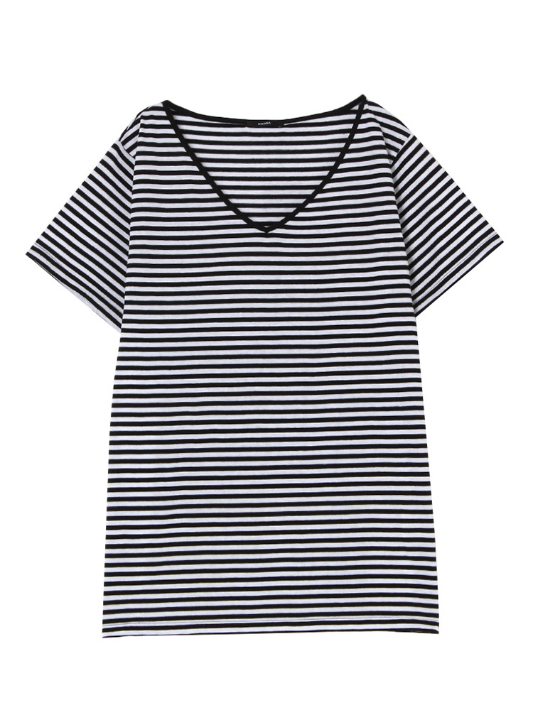 MINIMAL VネックTシャツ
