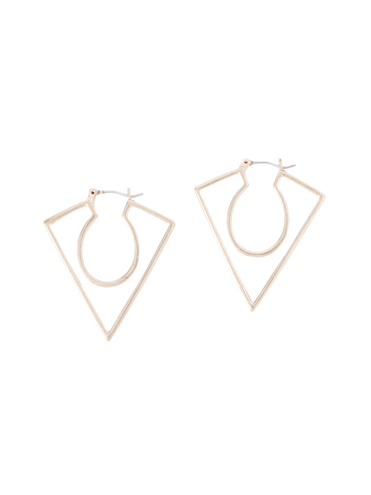 GYDA　フレームトライアングルピアス