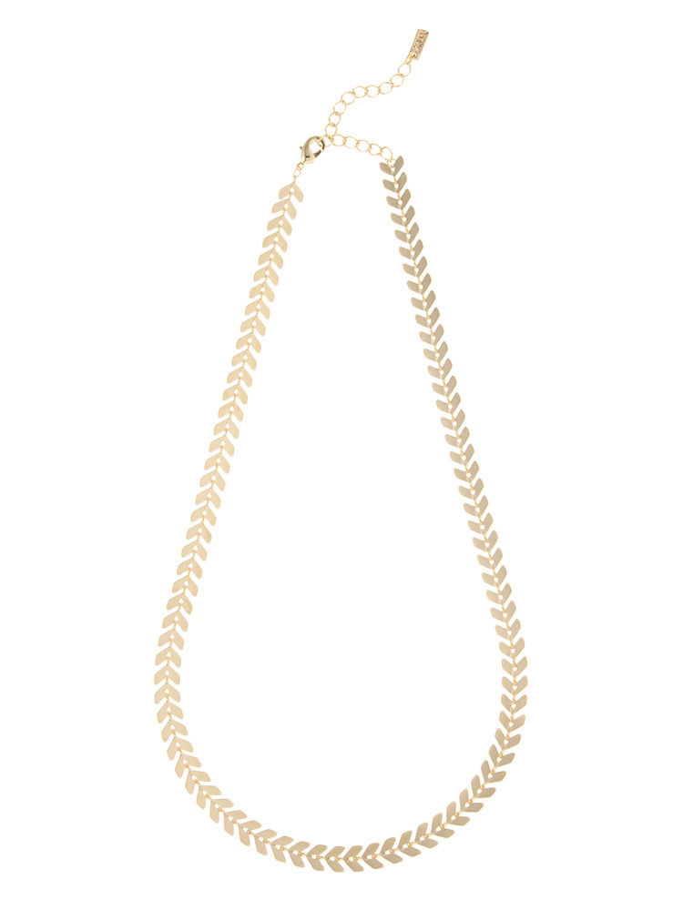 fishbone chokerネックレス