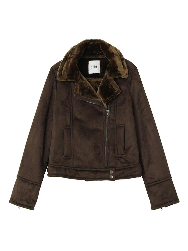 GYDA フェイクムートンライダースジャケット