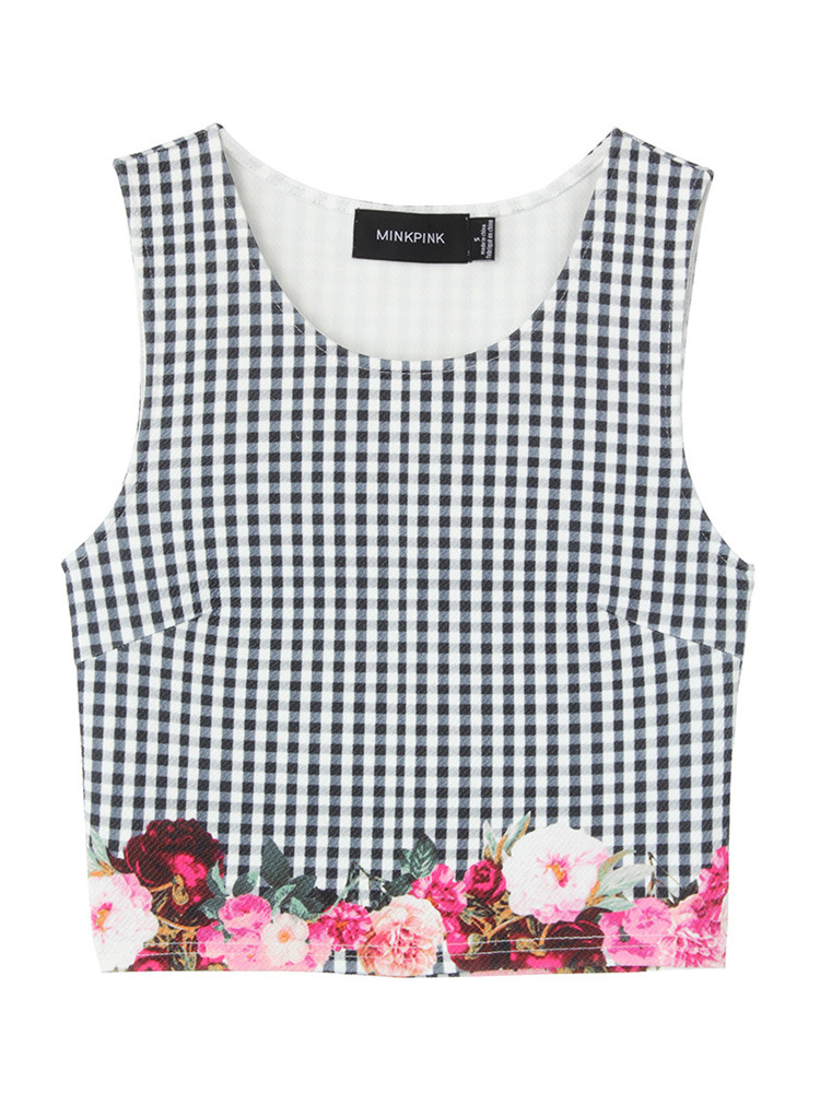 【IMPORT】Garden bed picnic crop　top