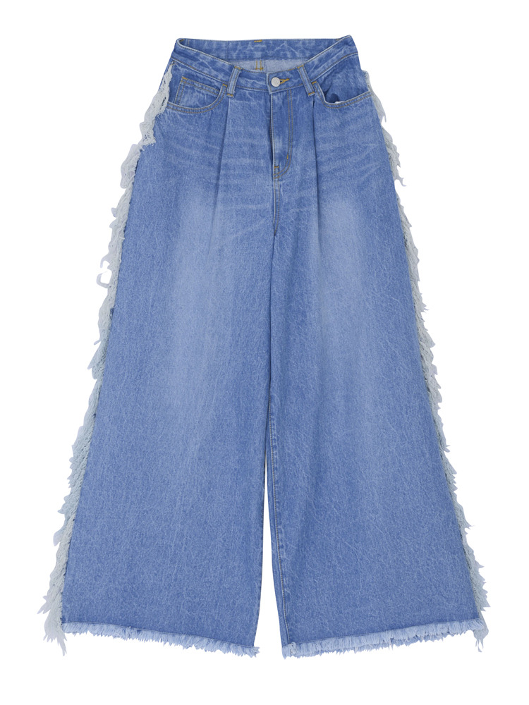 jouetie【仲里依紗コラボ】フリンジデニムパンツ