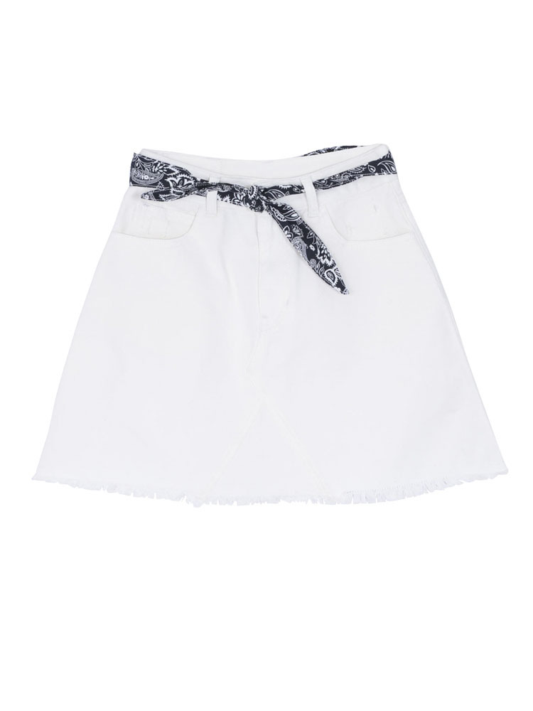 jouetie バンダナ付きハイウエストデニムスカート