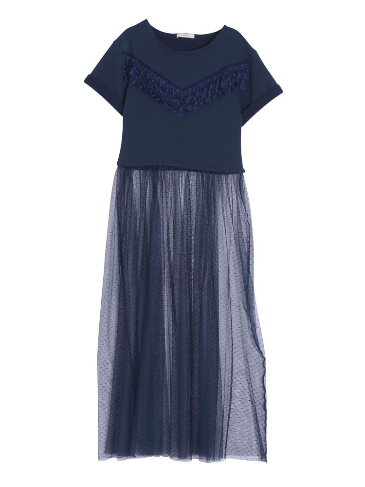 高橋愛コラボチュール切り替えワンピース