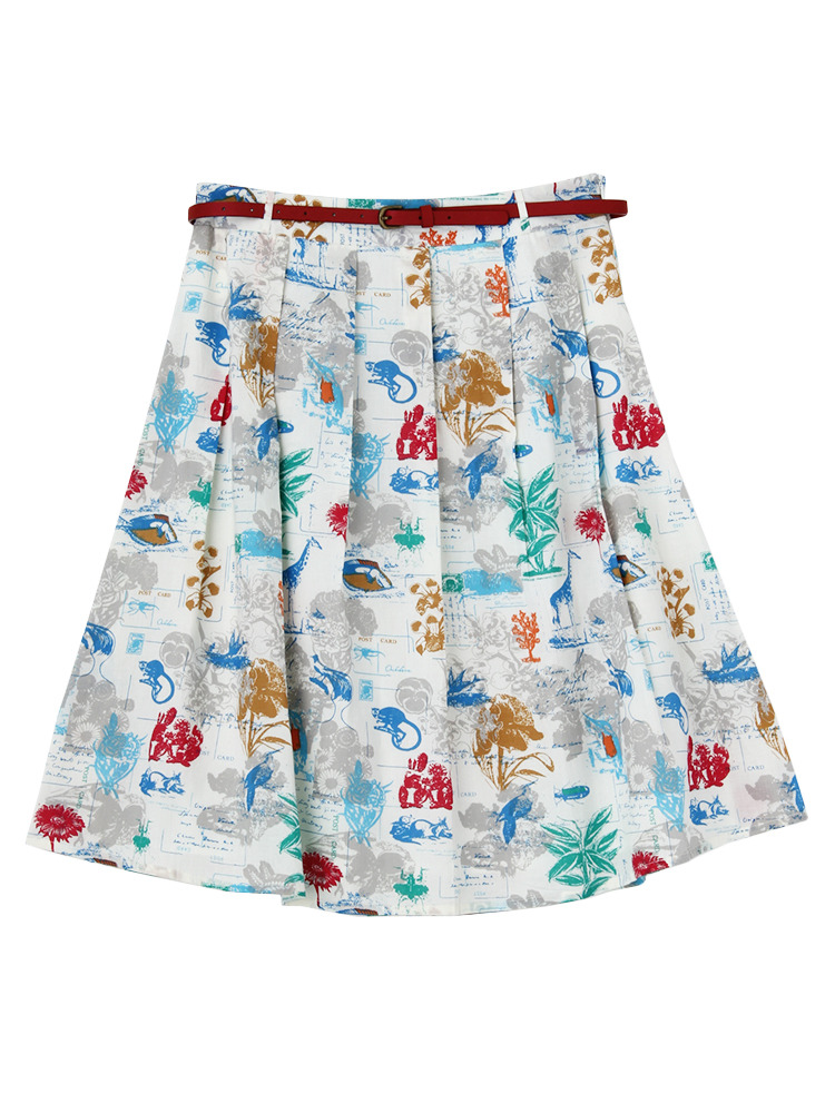 Yumi Multi print Skirt