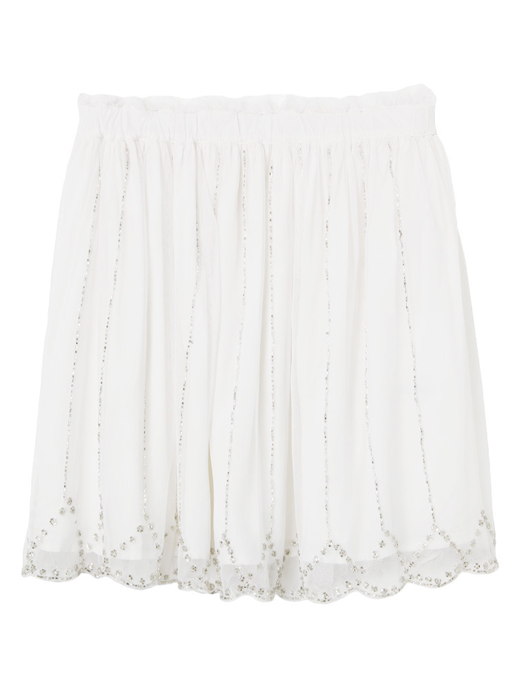 Ungrid ビーズ刺繍スカート