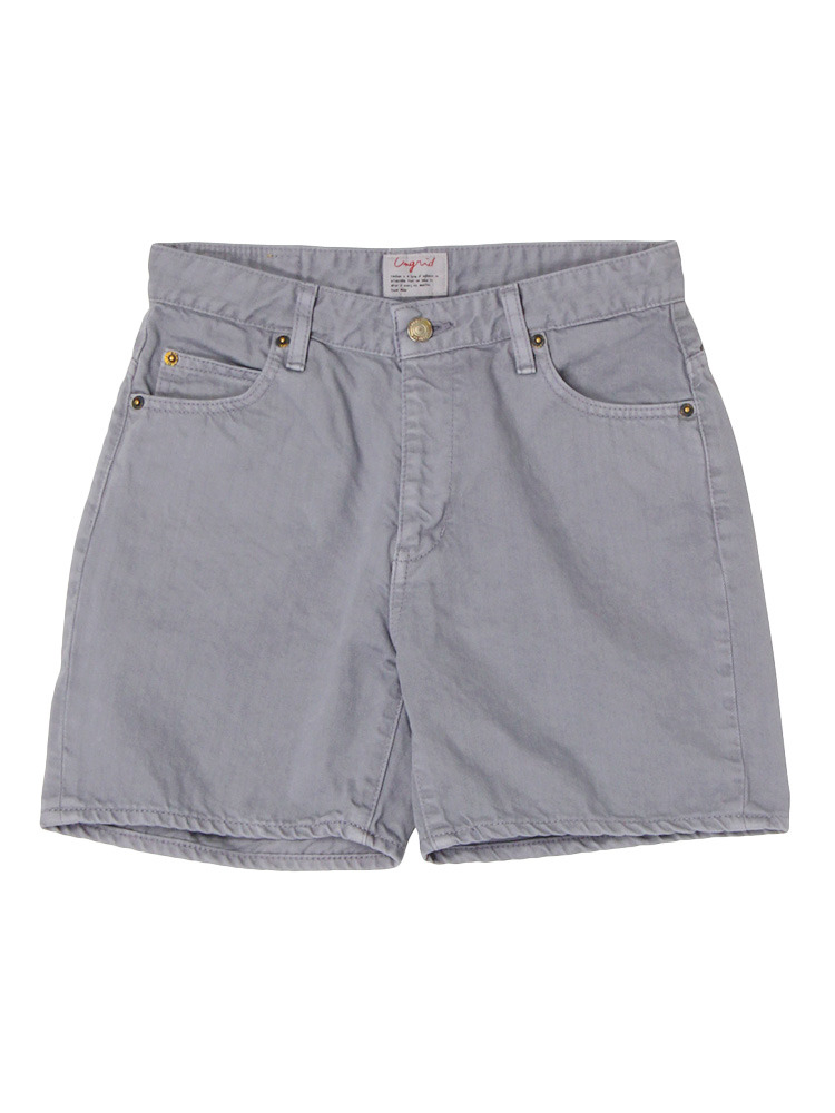 Ungrid　カラーロールアップショートデニム