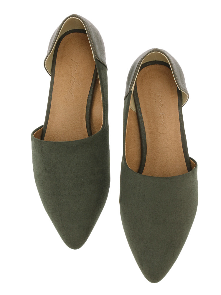 Ungrid アウトオープンフラットシューズ