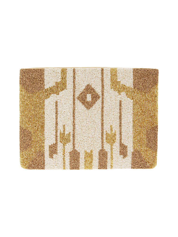 メタリックビーズクラッチBAG