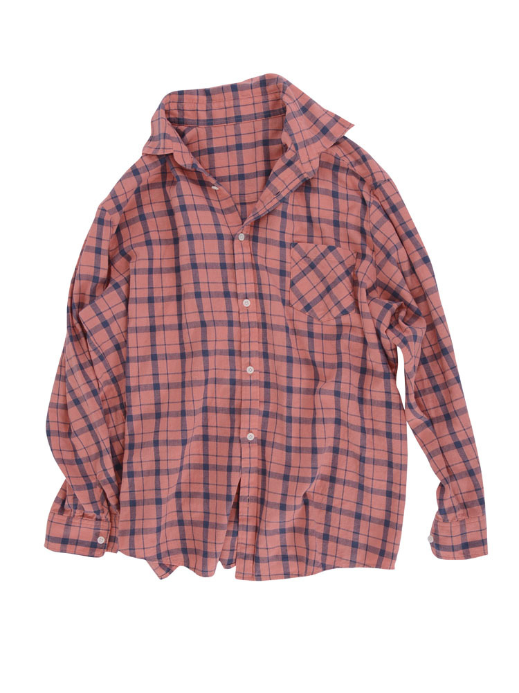 Ungrid ワイドルーズソフトチェックシャツ