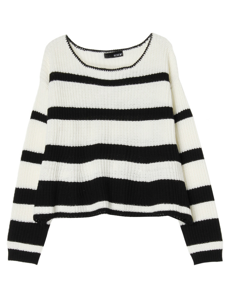 【セット決定】RESEXXY ボーダーぺプラムニットTOPS