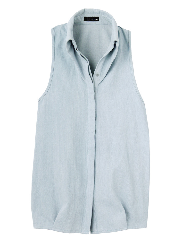 RESEXXY 15SSデザインデニムシャツワンピース