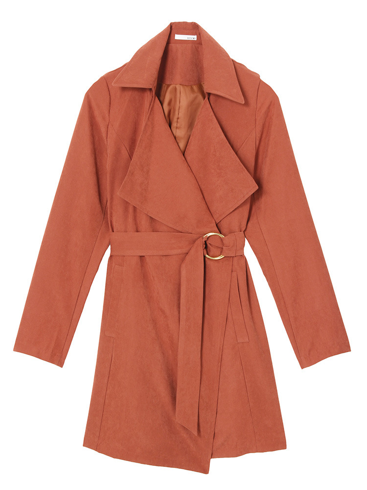 RESEXXY×姉ageha ゴールドバックルピーチスキンコート