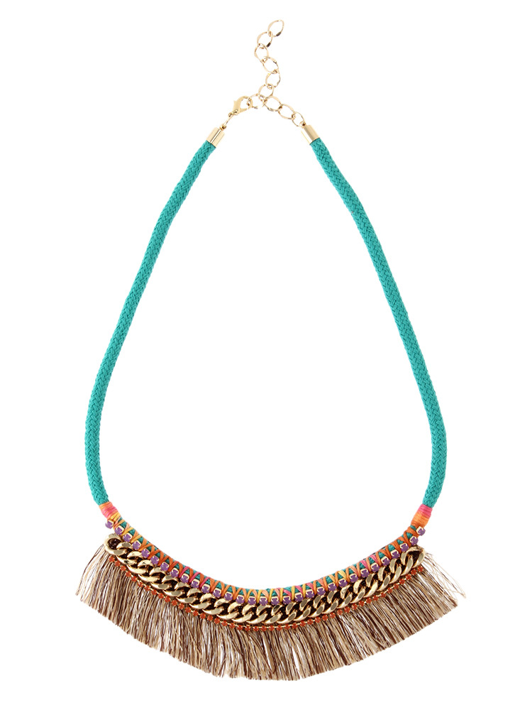 fringe necklace