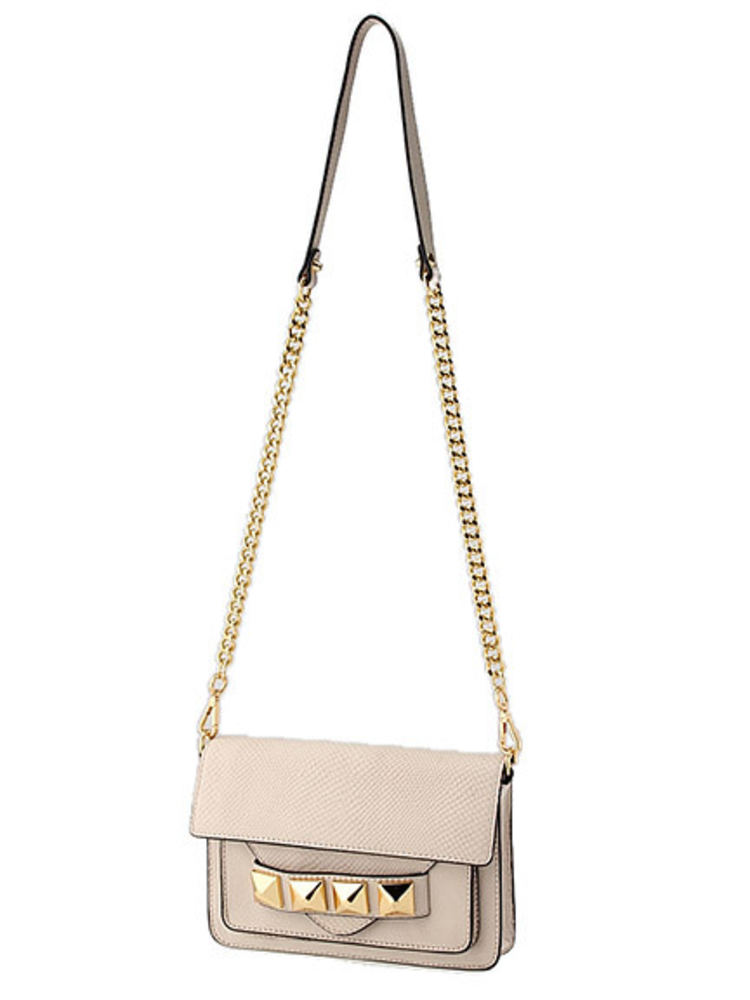 Brittany's 【Linea Pelle】スタッズショルダーBAG