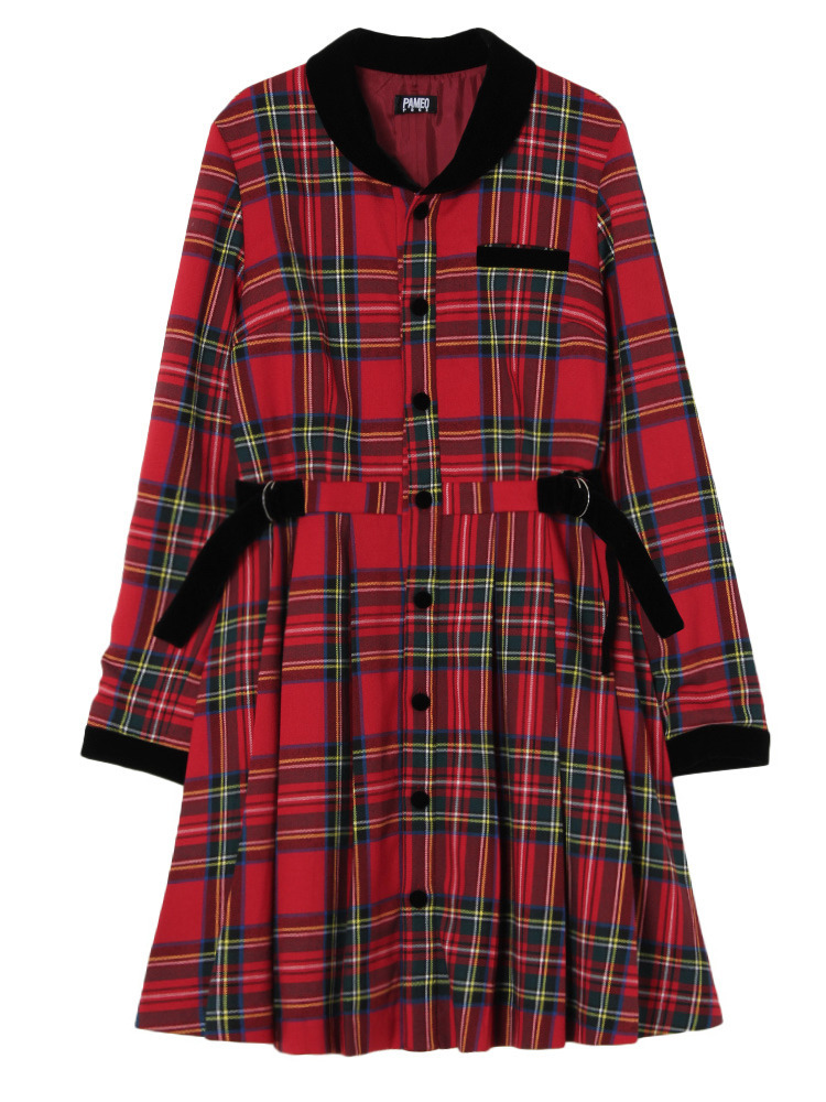 NANCY PLAID DRESS