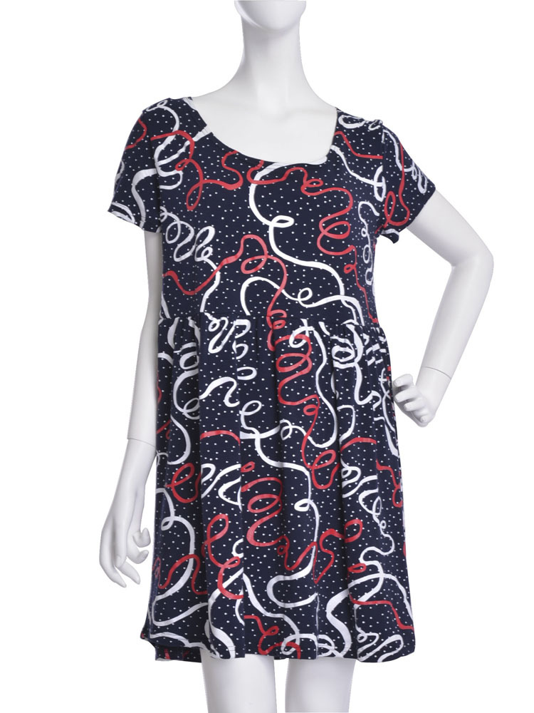 merry jenny アートプリントカットワンピース