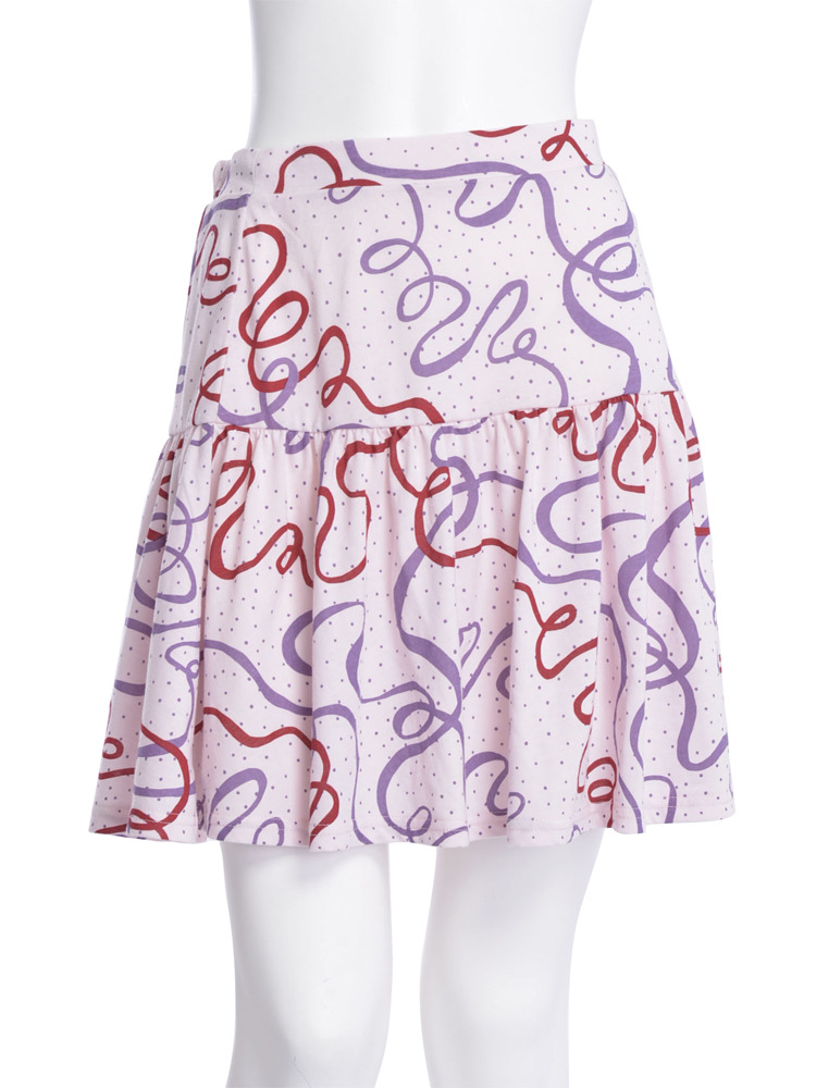 merry jenny アートプリントフレアスカート