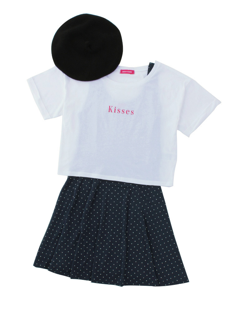 ｋｉｓｓｅｓＴ＋ワンピース＋ベレー帽三点set
