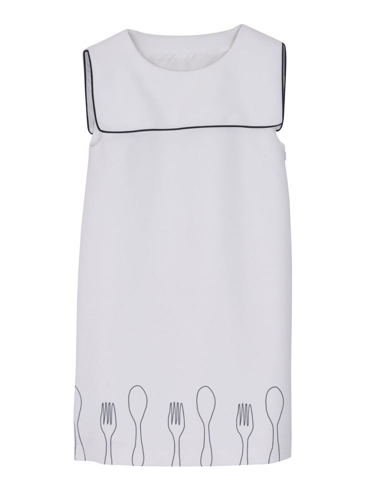 merry jenny スプーンフォーク柄ワンピース