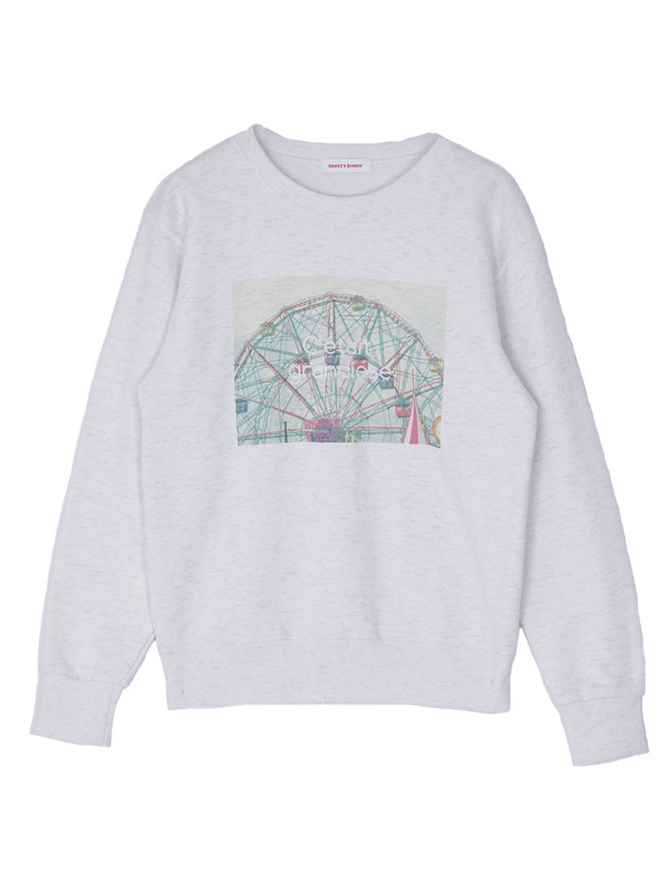 【non-no3月号本田翼さん着用】裏毛Ferris wheelプルオーバー