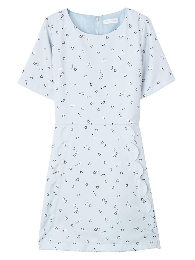 merry jennyキューピッドスカラップワンピース