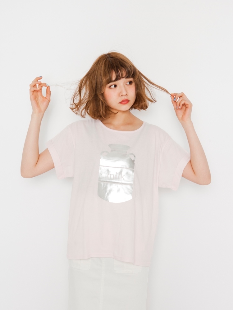 MILK箔Tシャツ