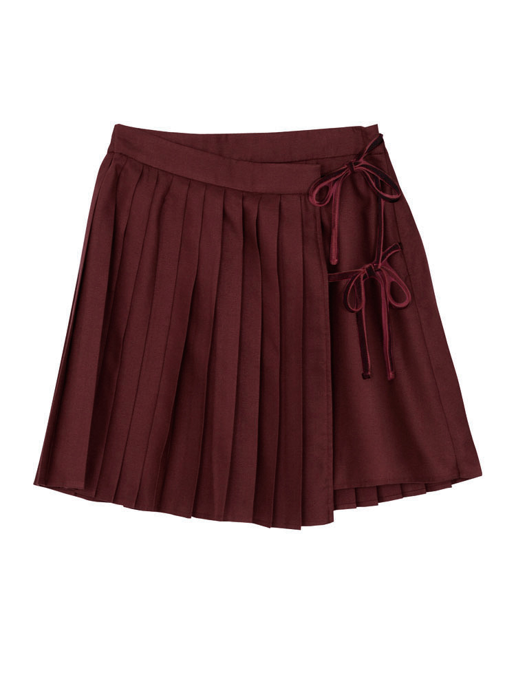 merry jenny【八木アリサコラボ】ベロアリボンラップスカート